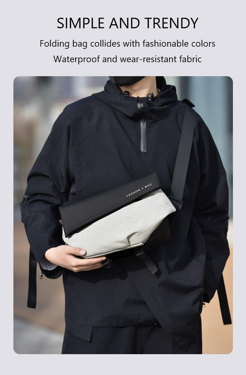 Trendy Montage Crossbody Bags for Wen Women, Upgrade Buckle Hiking Daypack, Waterproof Sling Chest Bag Backpack image number 1