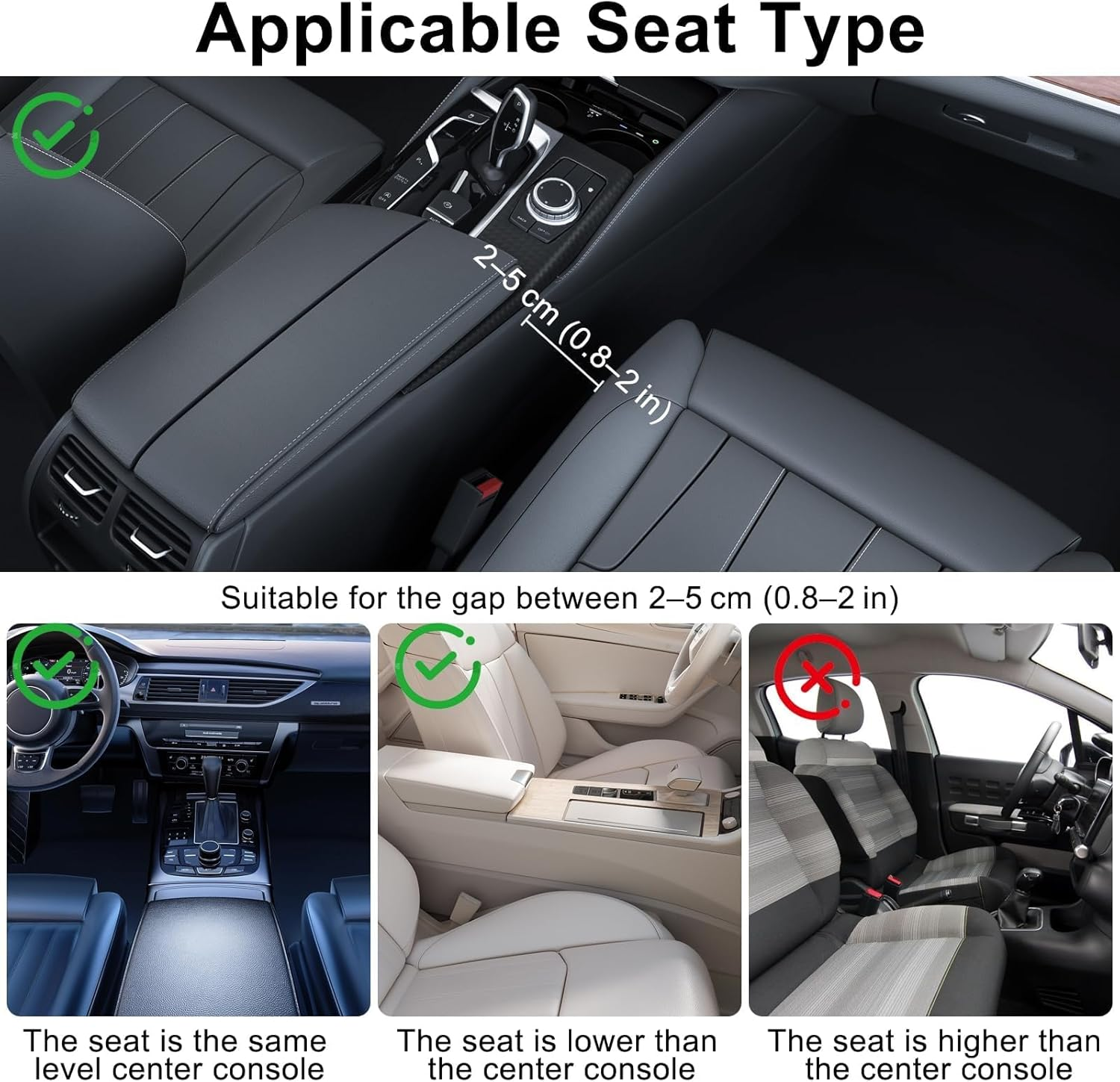 Eeekit Car Seat Seam Wedge Cup Holder, Cell Phone Holder, Food Drink Bottle Mount Stand, Storage Organizer Multifunction Glove Box Car Accessories image number 6