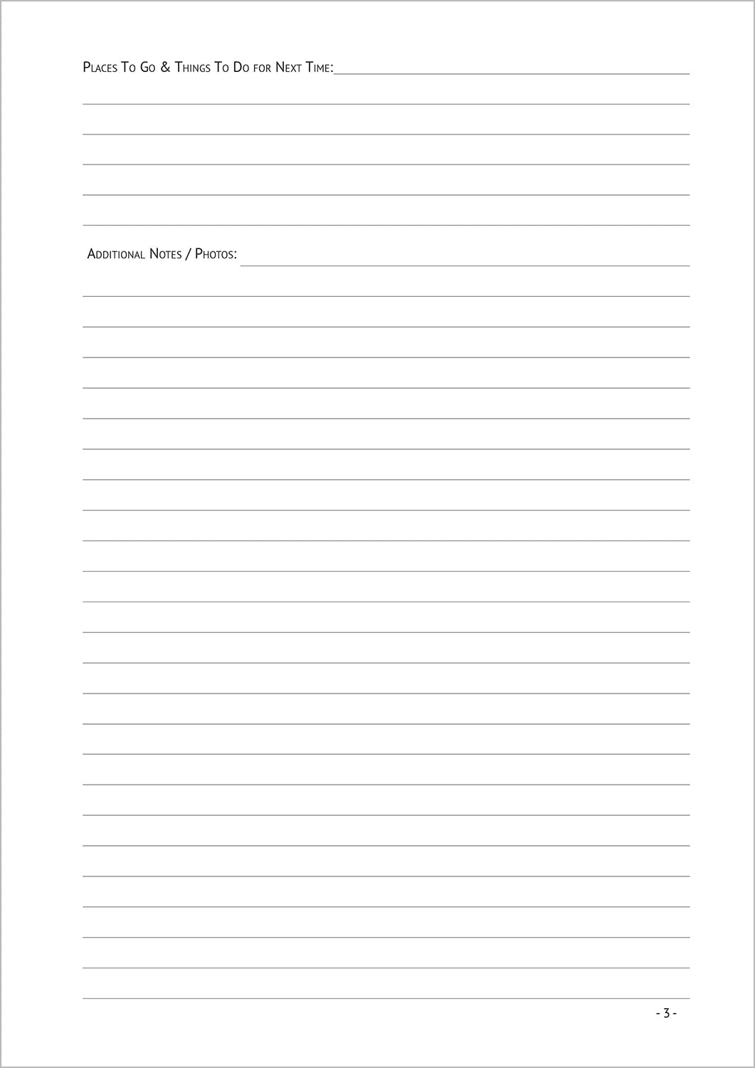 Camping Journal & RV Travel Logbook, Blue Vintage Camper Journey image number 5