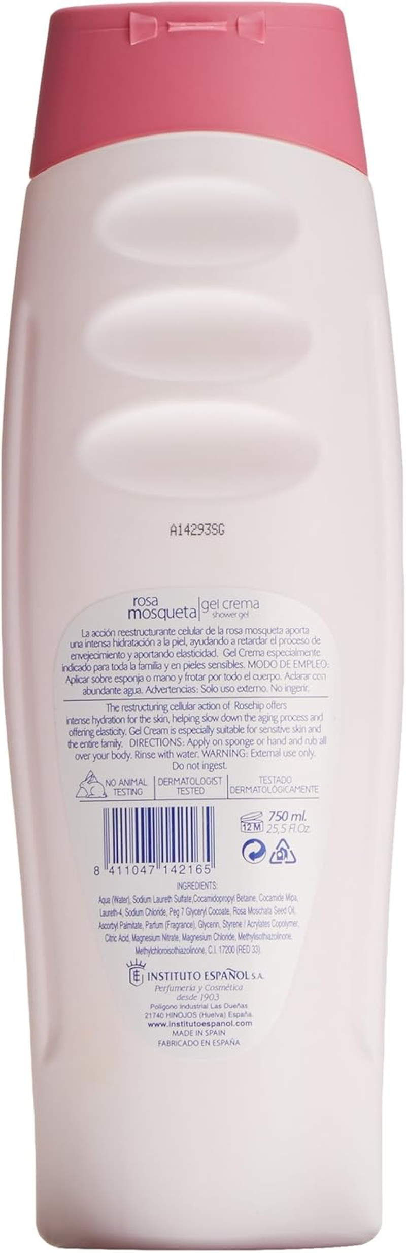 GEL INST.ESPA&Ntilde;OL ROSA MOSQUETA 750 ML. image number 1