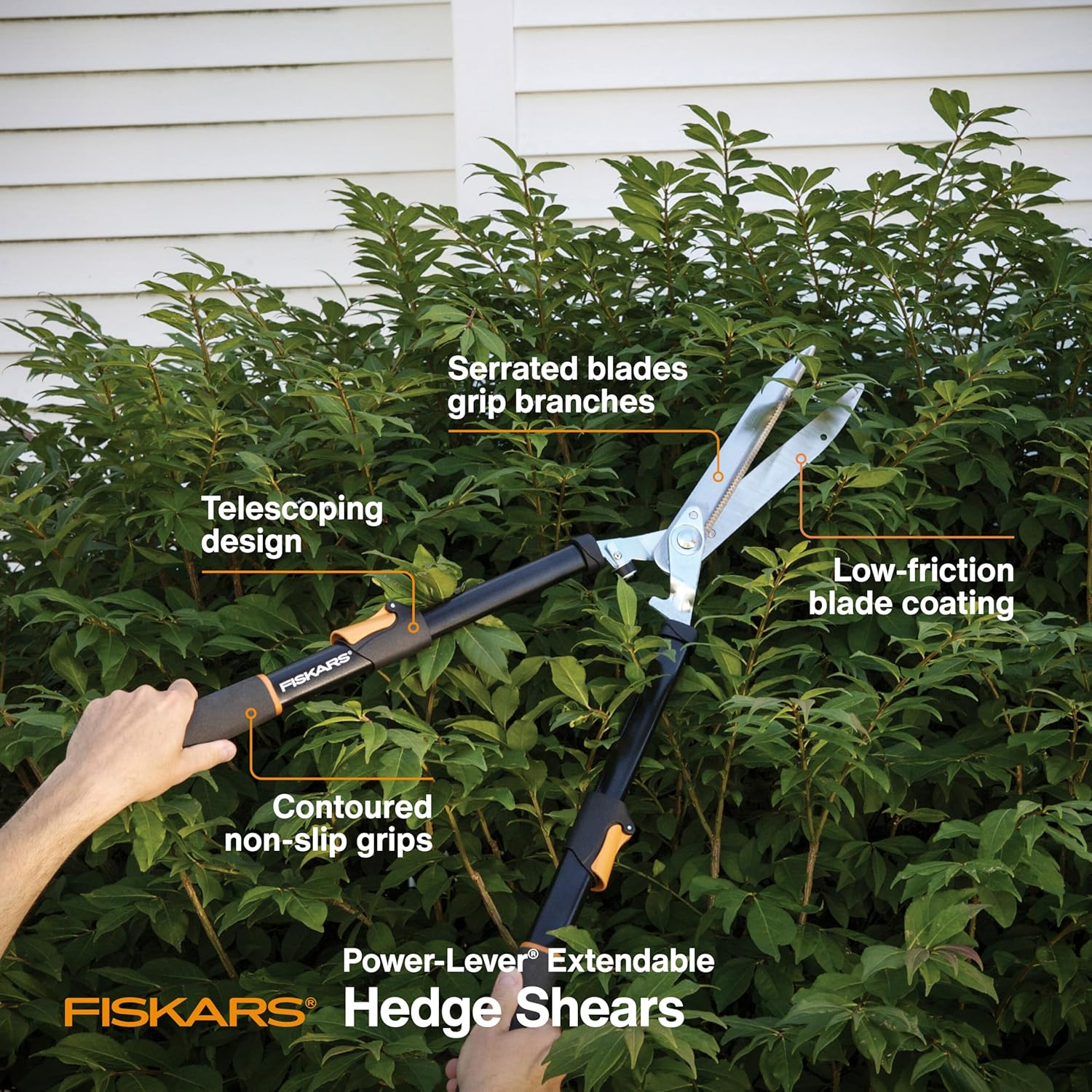 Fiskars 9169 Telescopic Hedge Shear image number 2