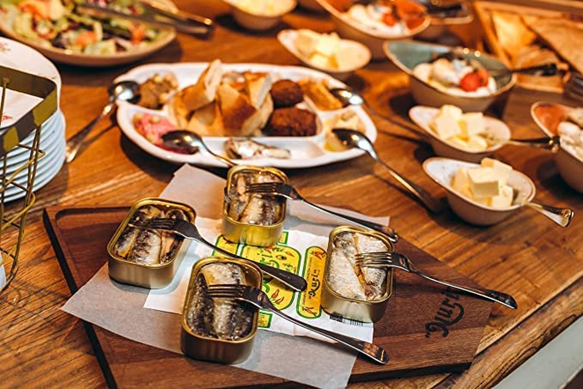 Nuri Brand Spiced Sardines in Olive Oil, 4 Pack, 125G Ea. Delicious Portuguese Sardines for Salads, Toast and More. image number 1