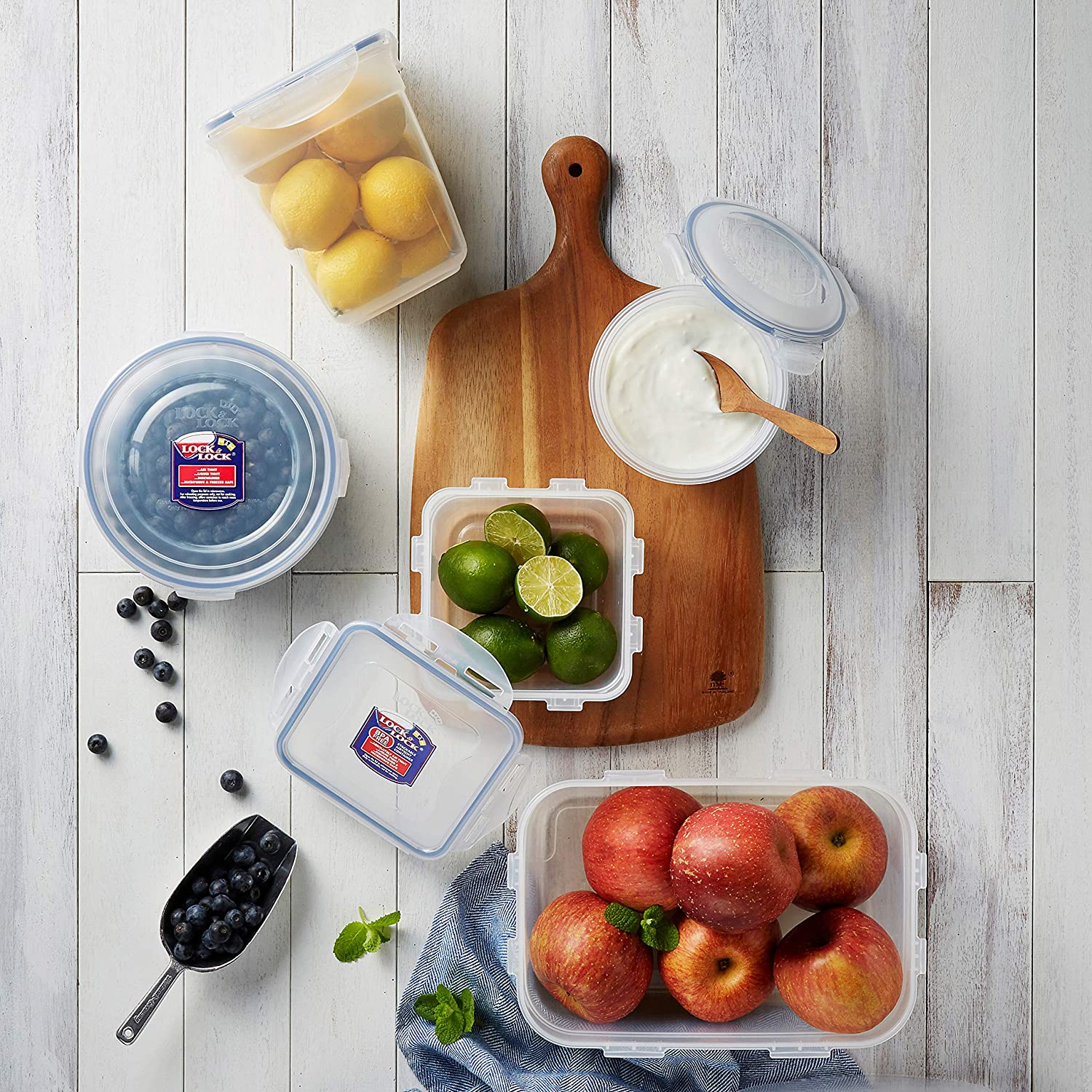 Lock & Lock Classic Rectangular Sleeve Storage Container Set (3 Pieces) image number 3