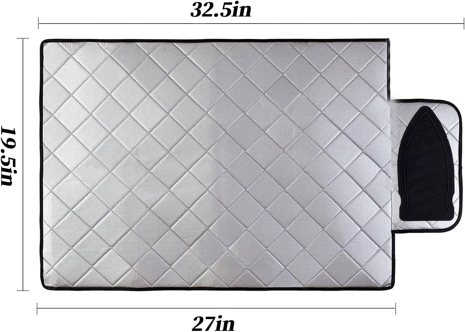 Portable Ironing Mat, Foldable Pressing Surface Blanket 83 X 50 CM Easily Transform Any Flat Surface into an Ironing Board, Safely Place Your Hot Iron for Travel, Office, Student Dormitory Use image number 3