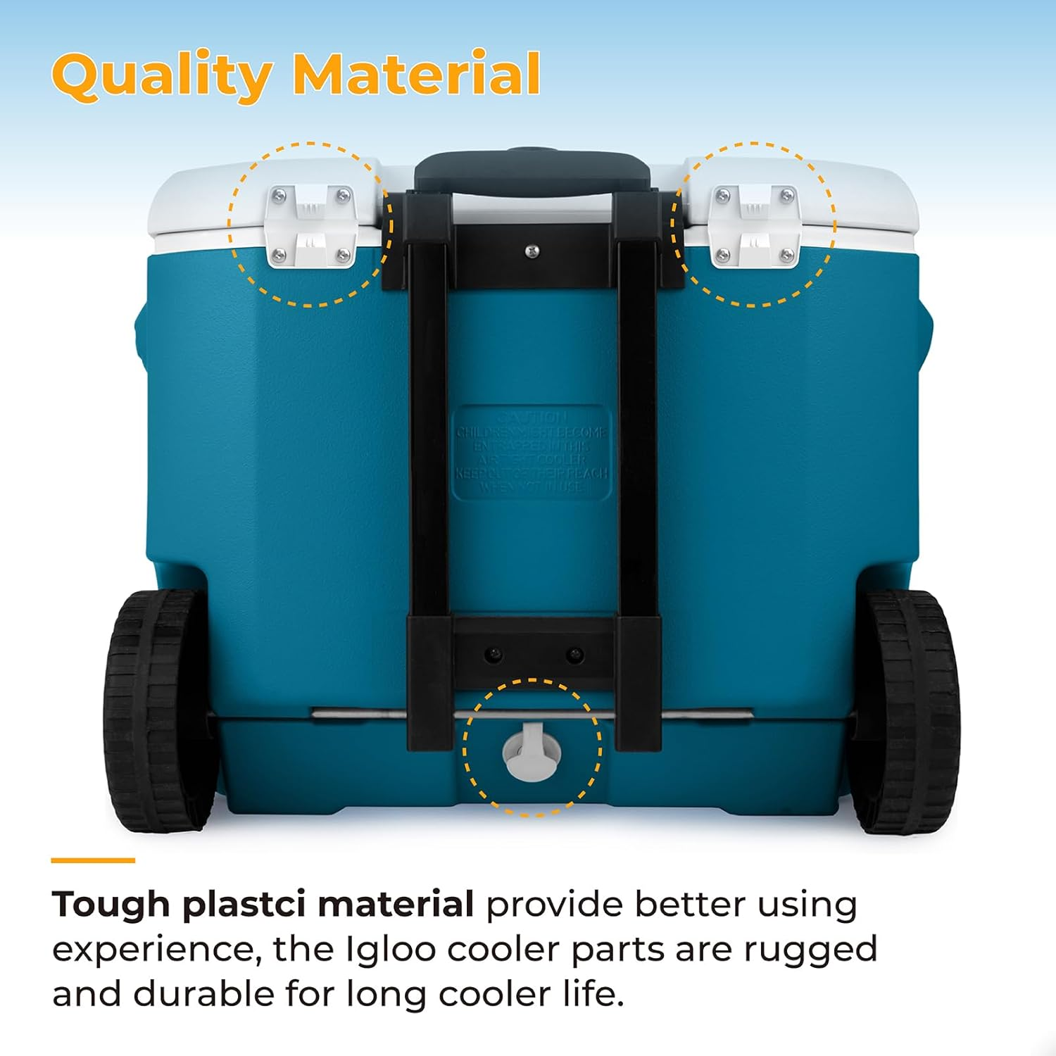 Cooler Replacement Parts Kit for Coleman,Ice Chest Plastic Hinges,Cooler Xtreme Drain Plug Assembly and Stainless Steel Screws Sets Compatible with Coleman Coolers（1.5" Shaft Length） image number 2