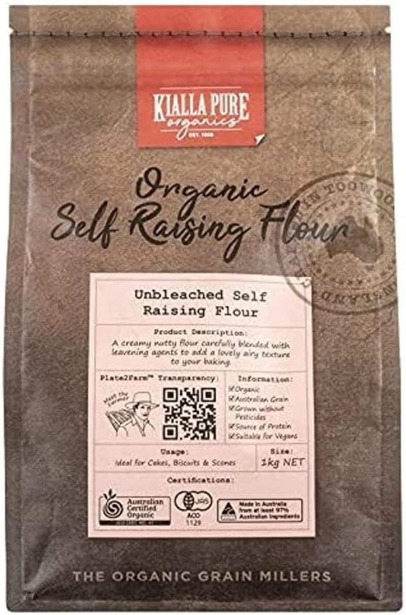 Kialla Pure Organics Organic Unbleached Self Raising Flour, 1 Kg image number 3