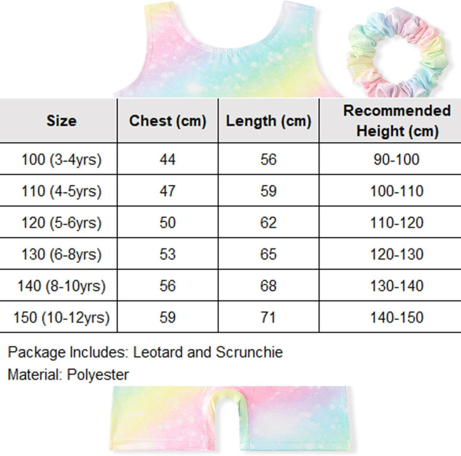 Costume Bay Ballet Gymnastics Dance Leotard Stretchy Performance Outfit for Training, Classes, and Stage Performances