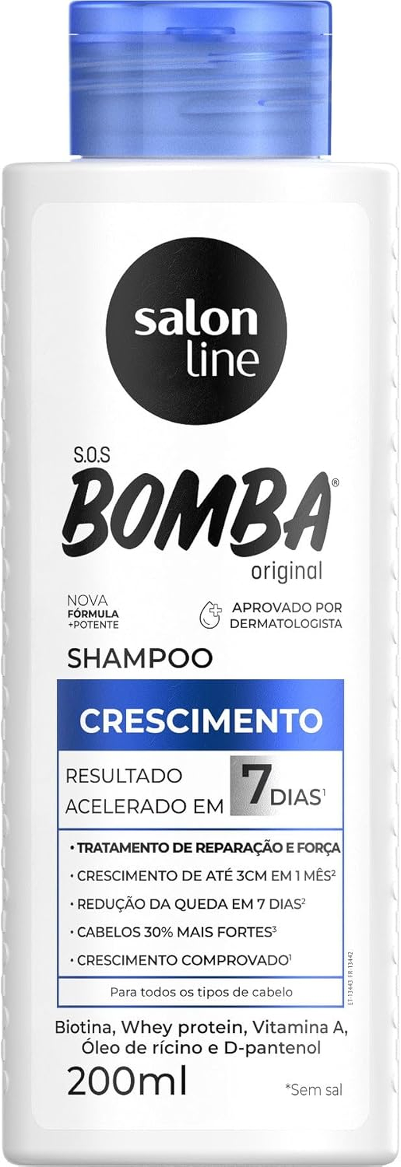 SALON LINE - S.O.S Bomba Original Original Shampoo & Conditioner Kit (200Ml X 2) image number 2