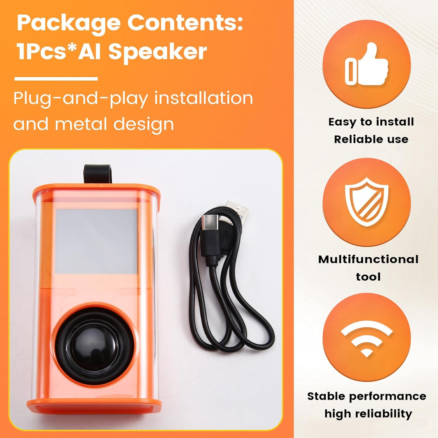 Bjworeye Xiaozhi AI Speaker Intelligent Interaction Voice Robot ESP32-S3 IPS Display Robot image number 1