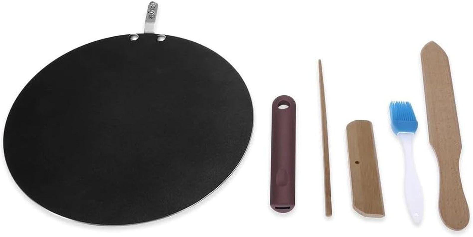 32Cm Nonstick Frying Indian Tava Dosa Chapati Pan Flat Skillet Griddle Pan image number 2