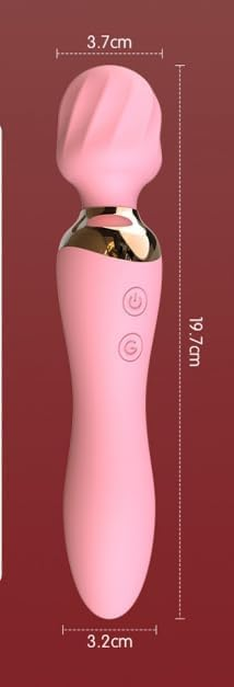 Strong Vibration Silent 10 Modes Powerful Bullet Wand Portable Soft Silicone Ball Personal Bullet Massager for Female Pleasure, Vibrator AV Wand Heating 10 Frequency Vibration Massage Stick Female Masturbator (Red) image number 1