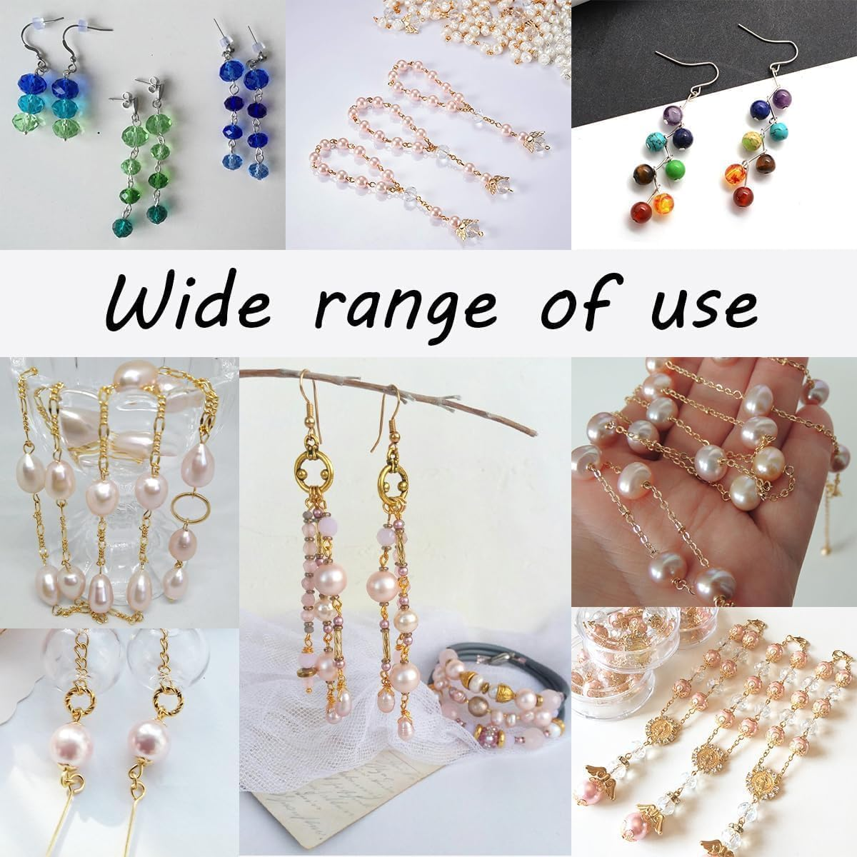 600 Pieces 2 Inch Flat Head Pins Eye Pins for Jewelry Making DIY, Straight Head Eye Pins Gold and Sliver Jewelry Making Pin Metal End Headpins for Craft Earring Bracelet Necklace Pendant Supplies - Gold+Silver image number 3