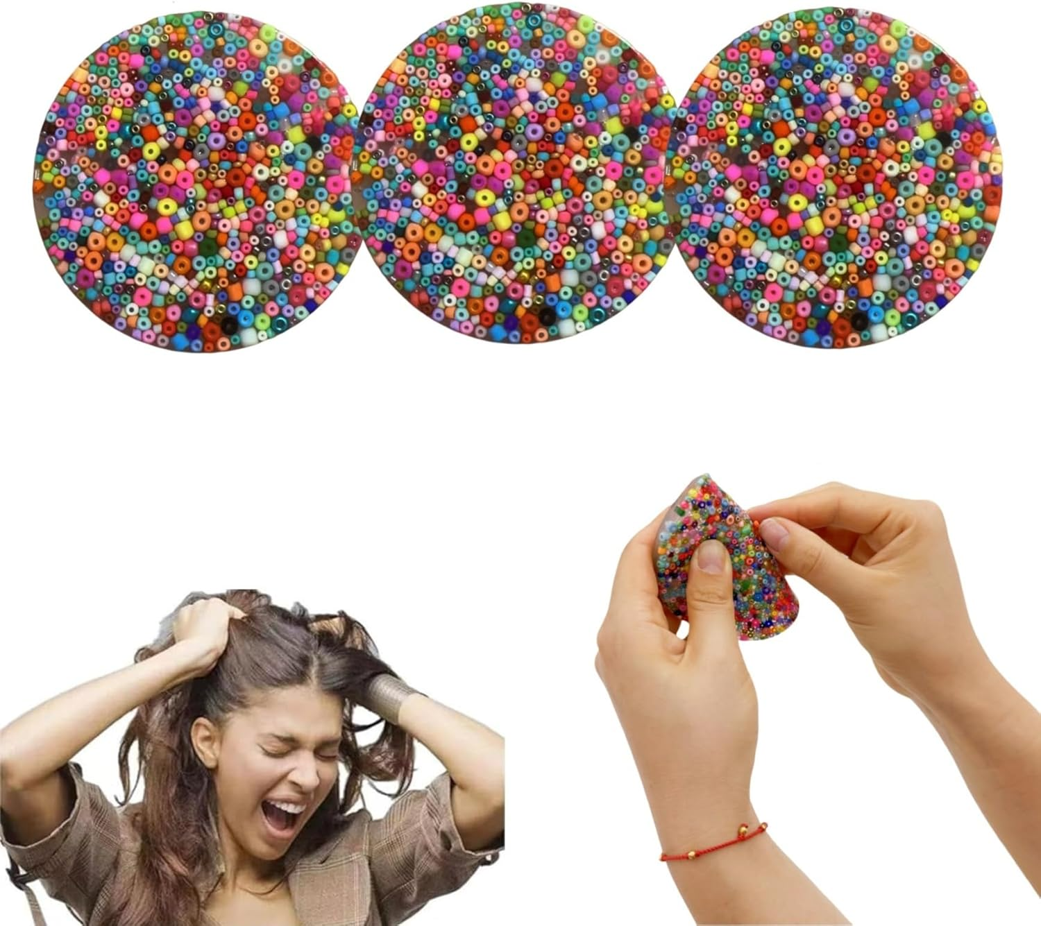 Skin Picking Fidget Toys, Pick Pad Fidget, Picky Party Pad Fidget,Trichotillomania Fidget Toys for Skin Pickers, Dermatillomania Fidget Toys，Stress Anxietys Relief Toys for Adults (A, 3)