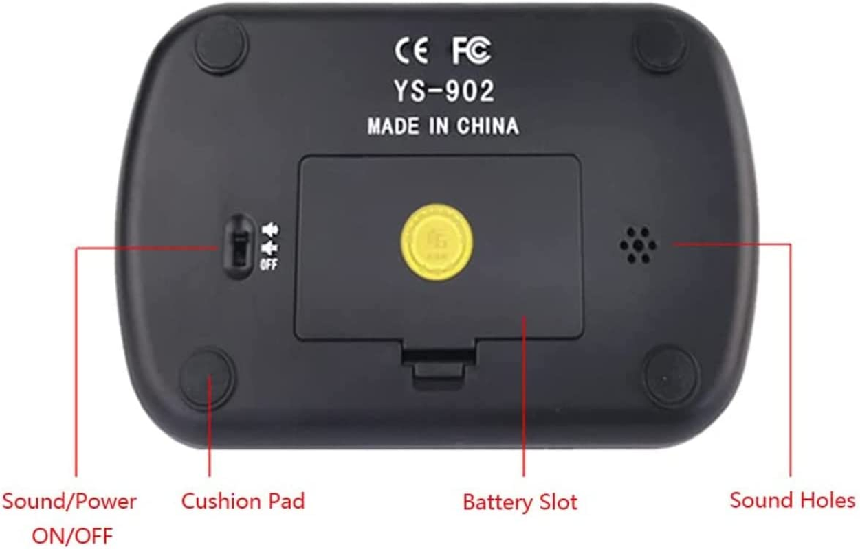 Digital Chess Clock with Two-Way Seesaw Responsive Button, Professional Timing Function Settings for Tournaments Competitions Board Games Timer, English Display image number 2
