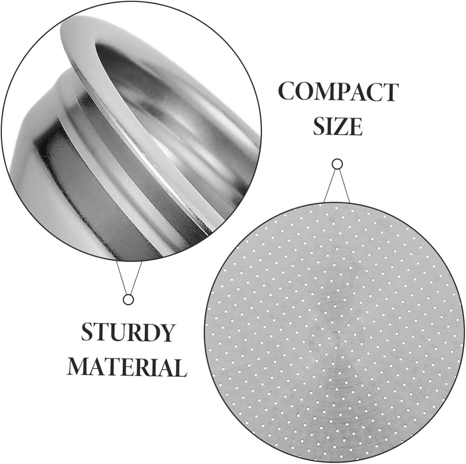 Zerodeko Stainless Steel Coffee Powder Bowl Drip Coffee Filter Cup Reusable Espresso Filter for Tea