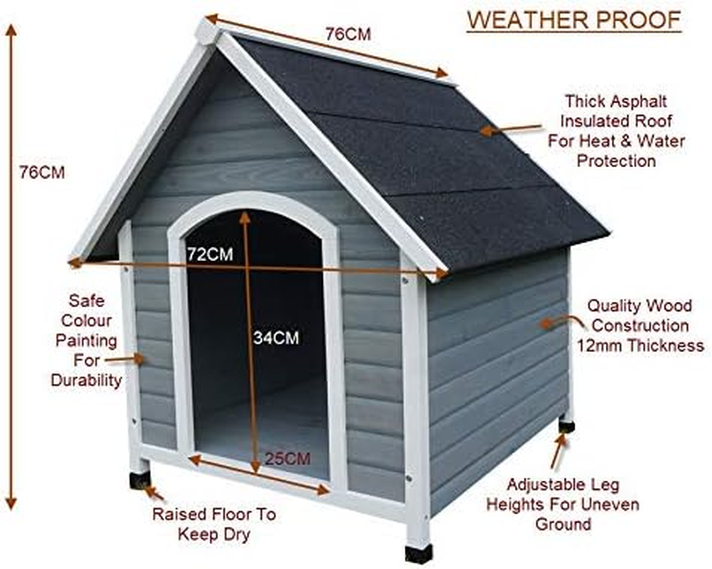 Small Wooden Dog Kennel Classic Plus image number 2