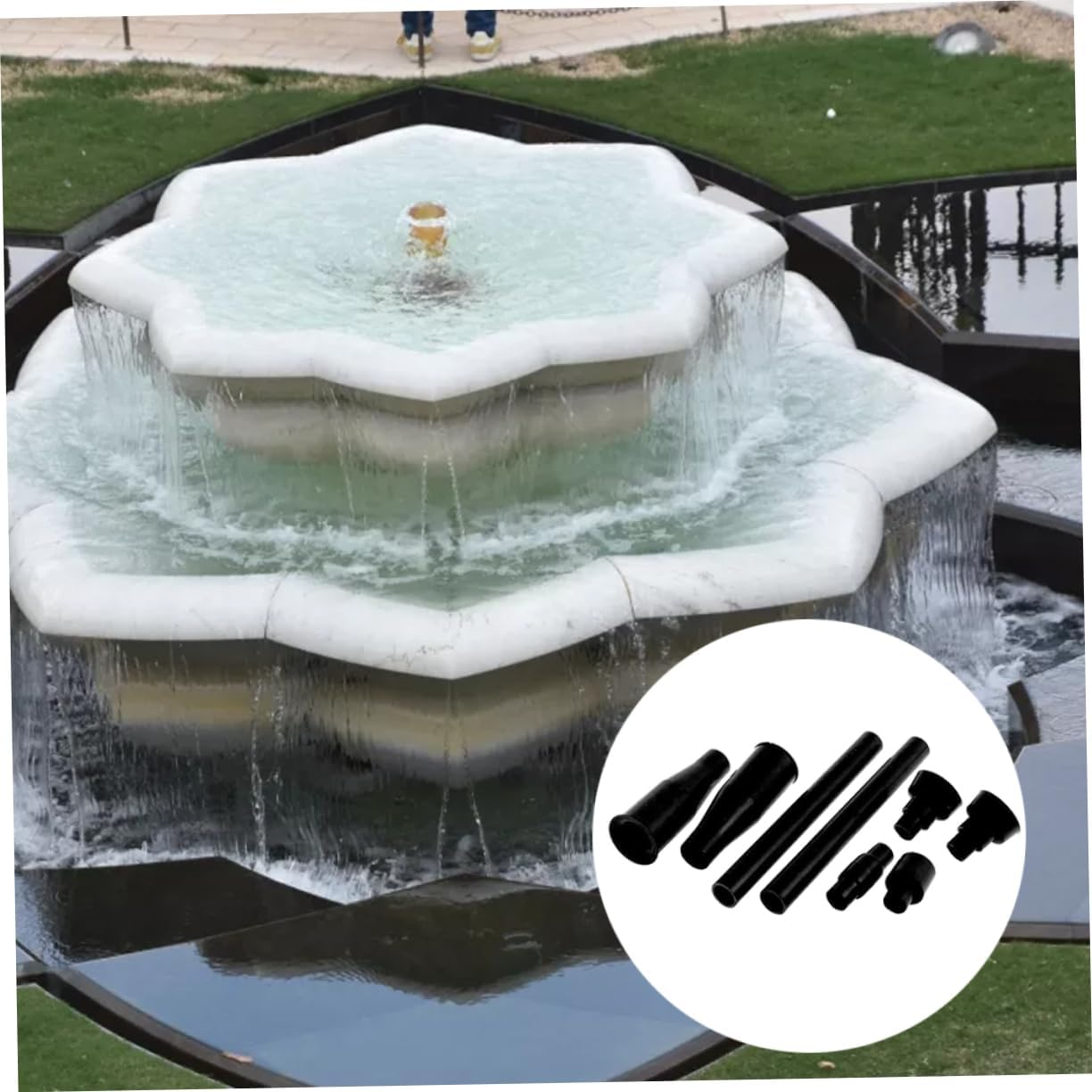 Fountain Nozzle Water Fountain Pump Nozzle Set Water Spray Heads for Garden Pool Pond S Pond Spitter Pond Fountains for Small Ponds Small Pond Fountain