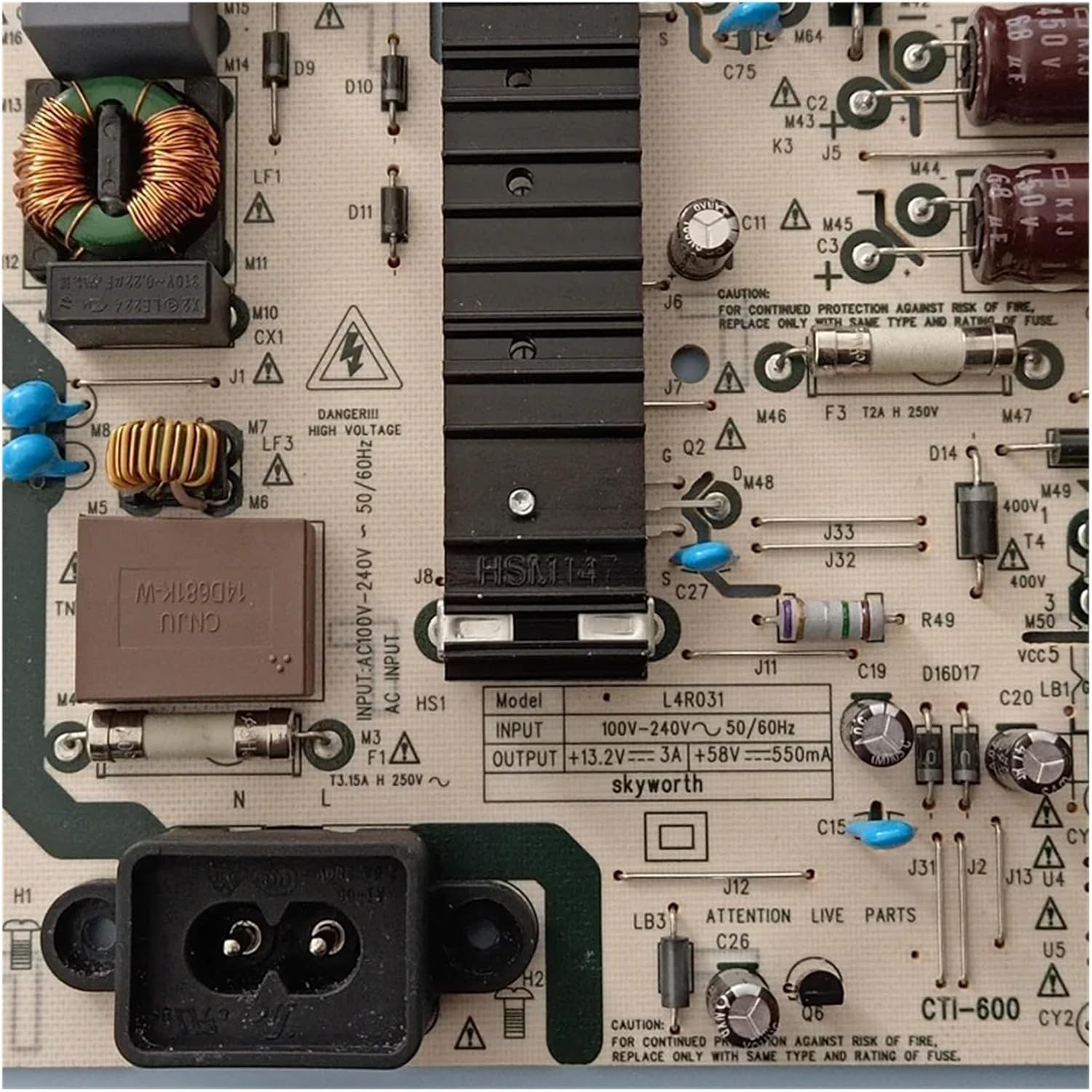 Replacement TV L4R031 P5259A 168P-L4R031-W0 168P-L4R031-W1 5835-L4R031-W000 Power Strip for 43UJ6200-UA 43UJ620V-ZA 43UJ620V TV image number 2