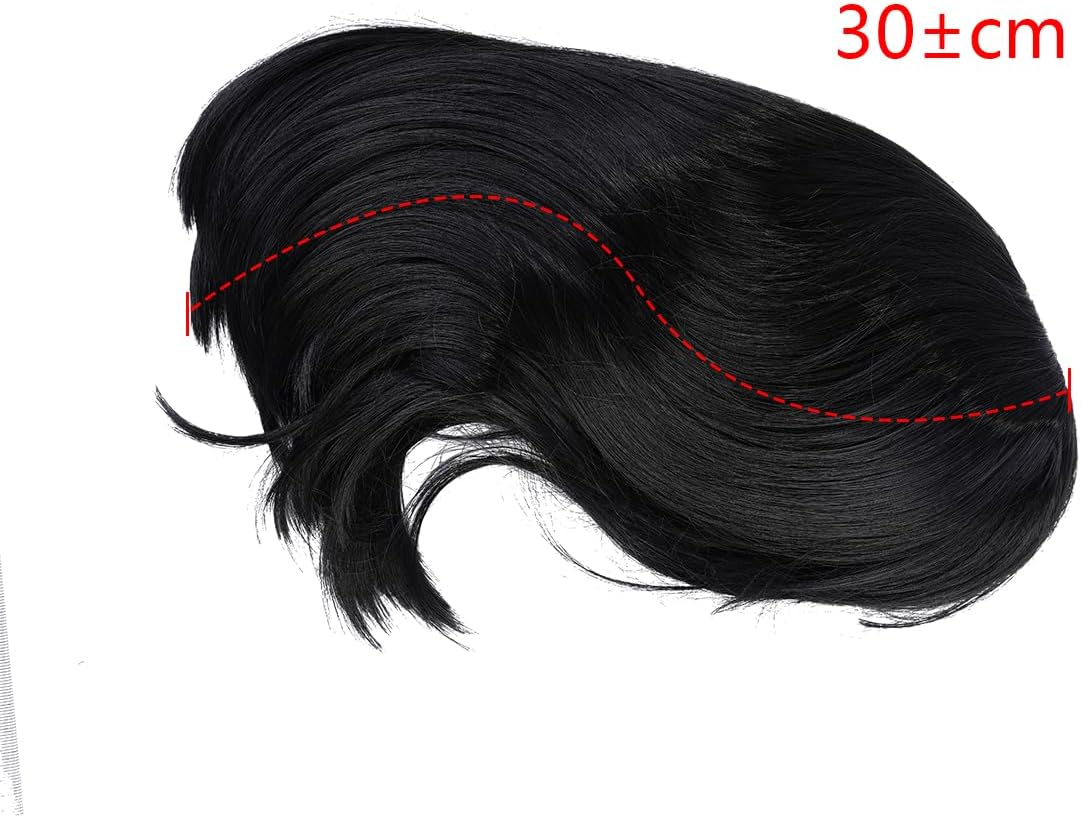 CENPEK Short Fluffy Anime Face Shaping Wig Short Long Synthetic Straight Fashion Wig image number 1