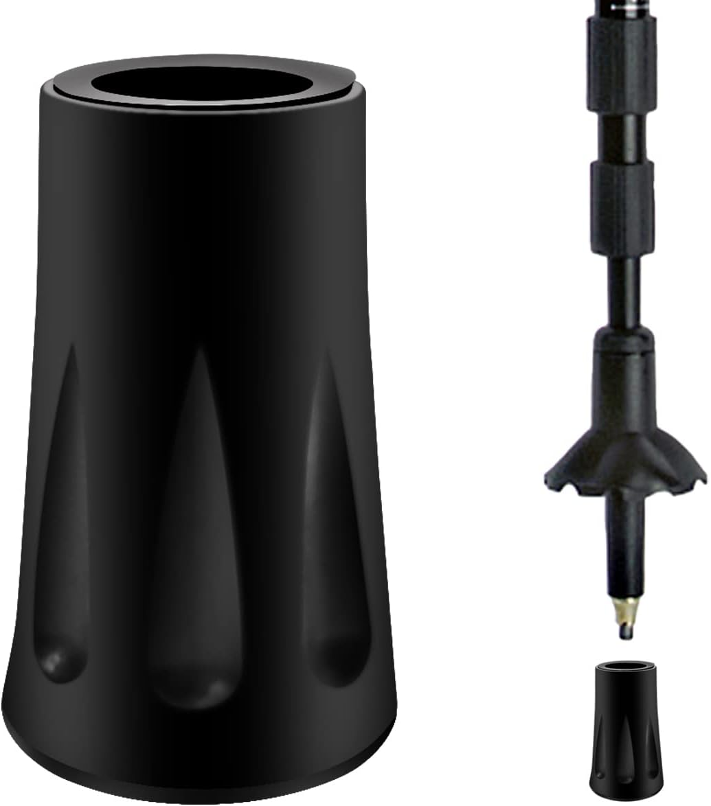 8Pcs Trekking Pole Tips Replacement Protectors, Rubber Feet for Hiking Pole Tips Rubber Tips for Walking Sticks Tips Accessories, Fits Most Standard Walking Sticks Shock Absorbing(11Mm Hole Diameter) image number 4