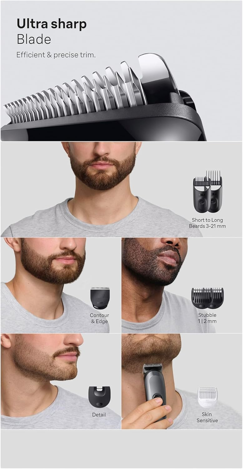 Braun AIO3540 All-In-One Series 3 Beard Trimmer with 8In1 Grooming Kit image number 2