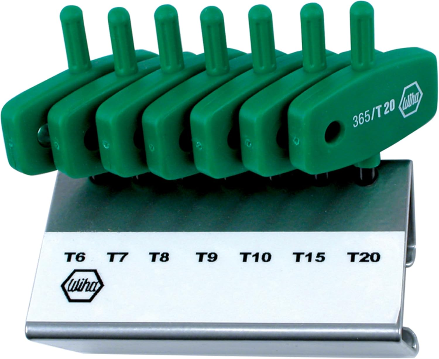 Wiha 36590 Torx Wing Handle 7 Piece Set in Metal Stand image number 1