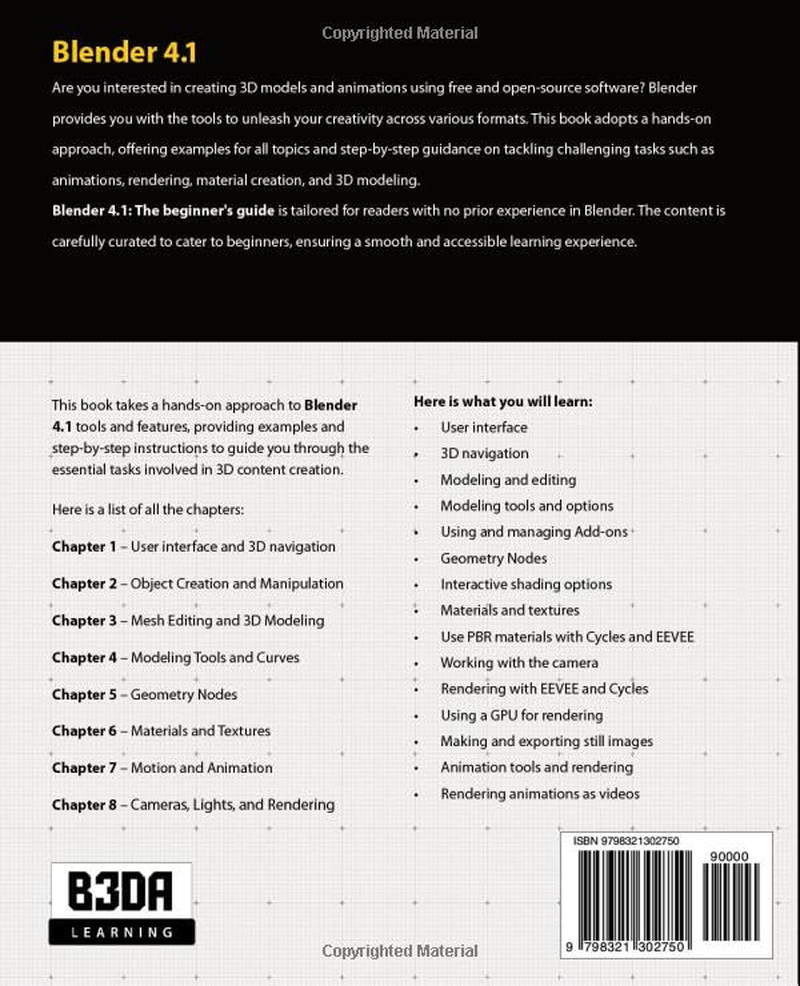 Blender 4.1: the Beginner'S Guide