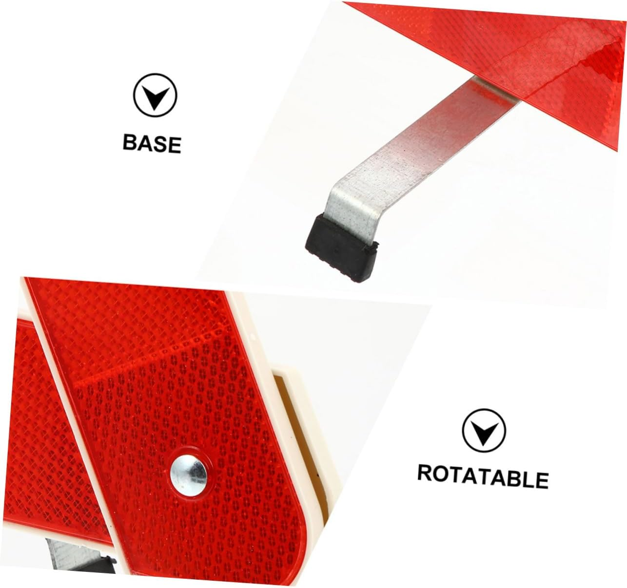 3Pcs Reflective Warning Triangle Emergency Roadside Safety Triangles for Vehicles Highway Warning Reflective Road Markers