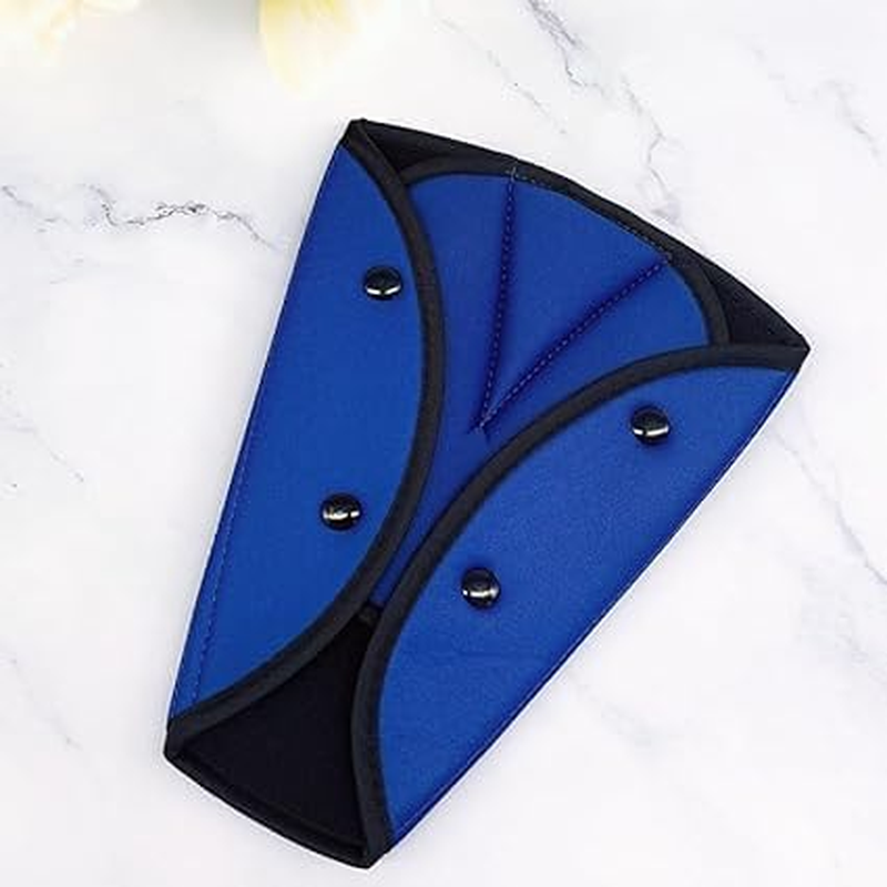 1Pcs Car Seat Belt Adjuster, Car Belt Cover, Travel Car Seat Belt Cover, Car Seat Belt Adjuster, Car Seat Straps Shoulder Adjuster Automotive Interior Accessories for Kids Adults (Blue, One Size) image number 5