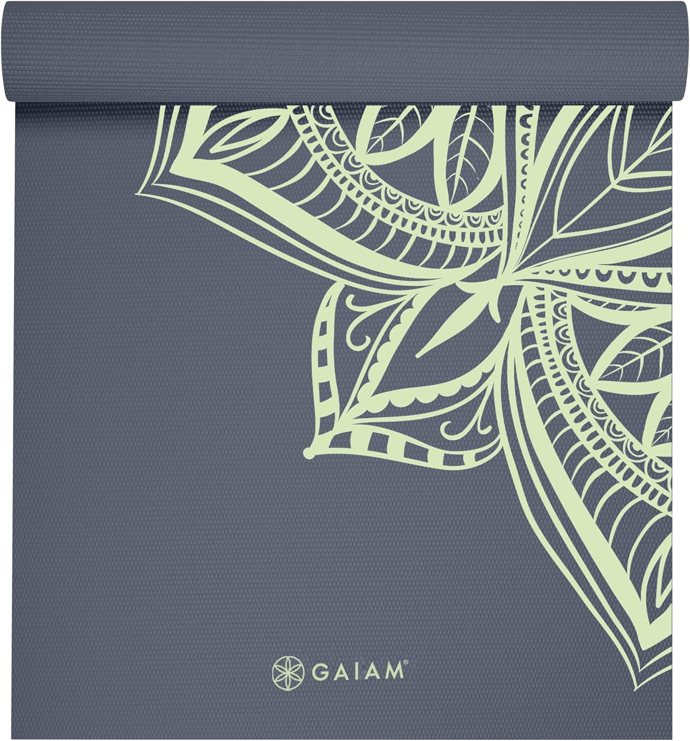 Gaiam Yoga Mat - Premium 5Mm Print Thick Non Slip Exercise & Fitness Mat for All Types of Yoga, Pilates & Floor Workouts (68" X 24" X 5Mm) - Cool Mint Point image number 4