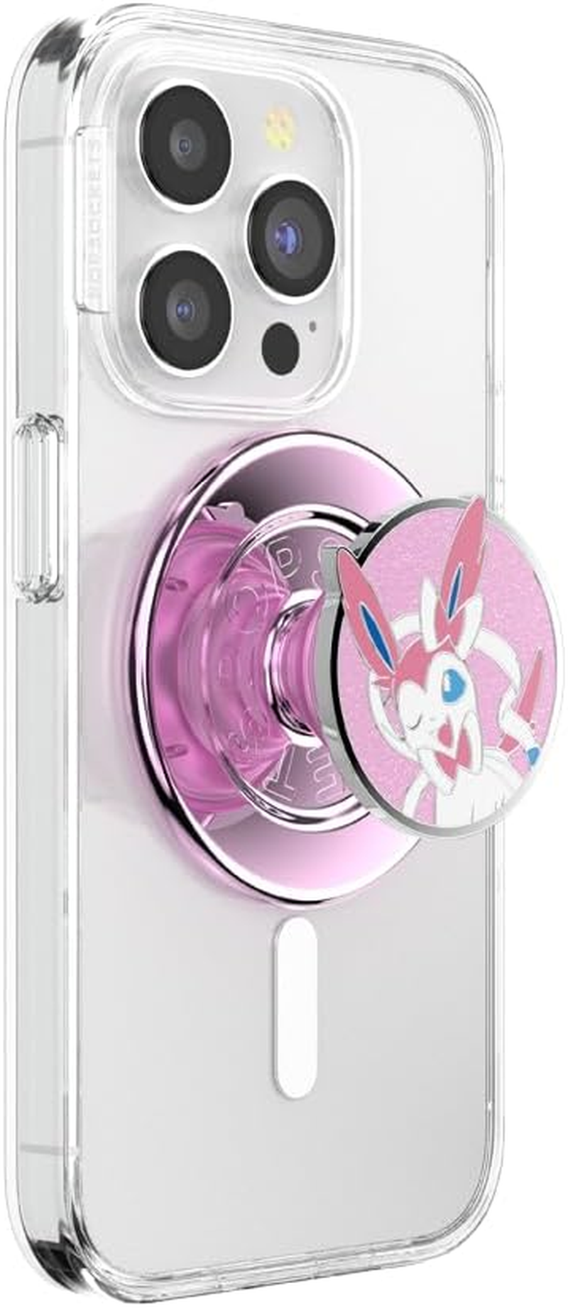 Popsockets Popgrip for Magsafe, Magnetic Phone Grip & Stand, Swappable Top, Secure Grip for Iphone Magsafe Cases, Kickstand for Hands-Free Viewing, Wireless Charging Compatible - Enamel Sylveon Wink image number 2