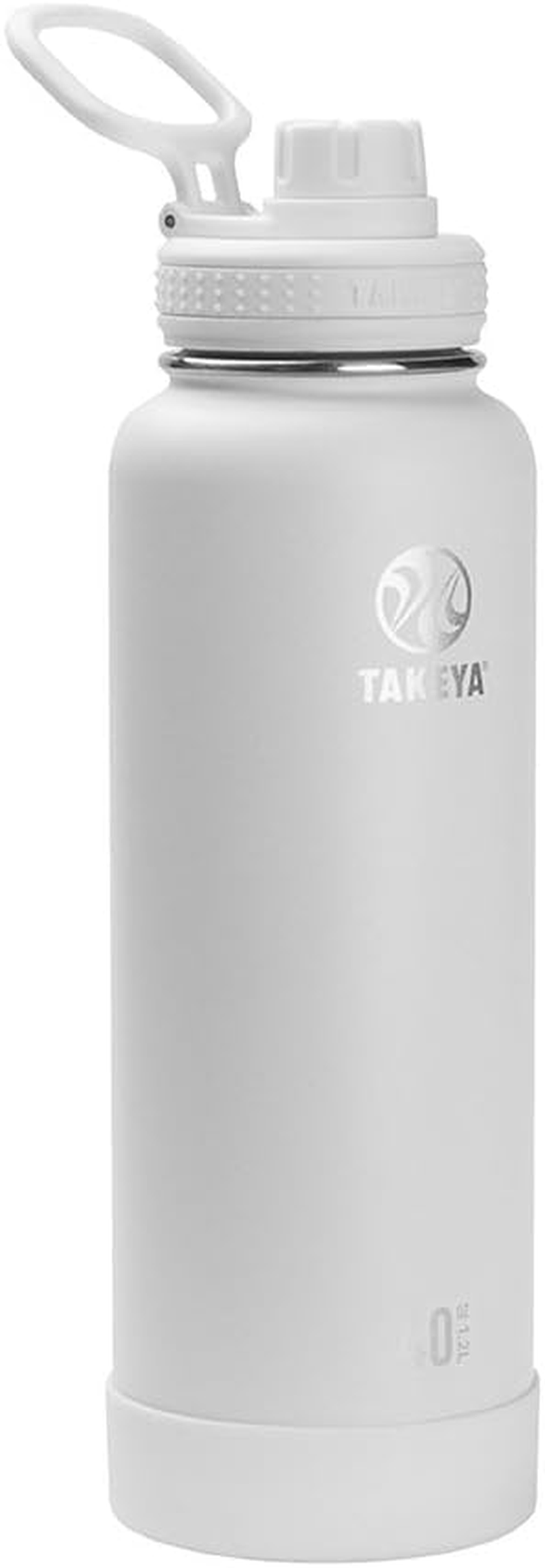 Takeya Actives 24 Oz Vacuum Insulated Stainless Steel Water Bottle with Spout Lid, Premium Quality, Bluestone image number 3