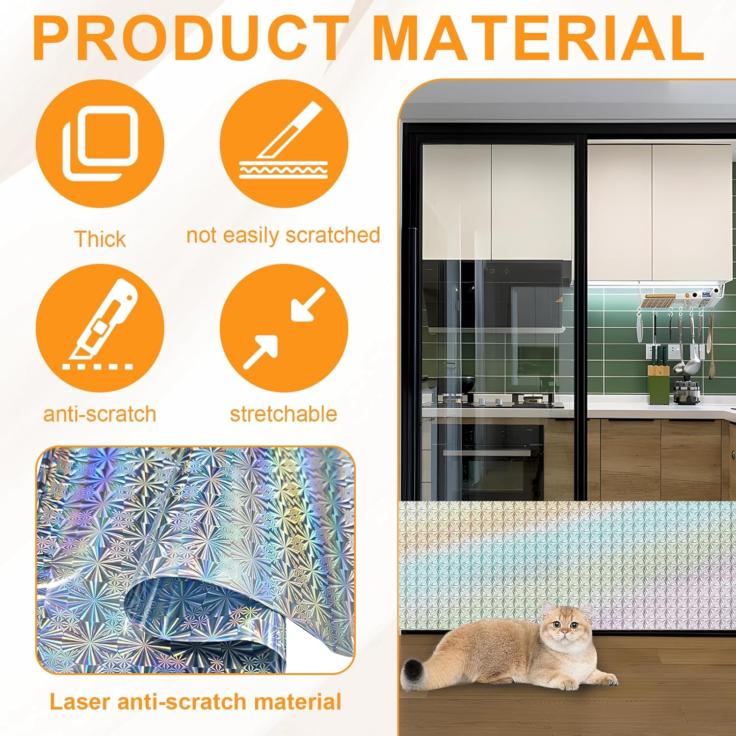 Stair Safety Gate, No Drilling, Extendable, Retractable Pet Gate, Pet Gate for Indoor Use, Pet Safety Gate, Suitable for Cats and Dogs, 40 X 125 Cm image number 4