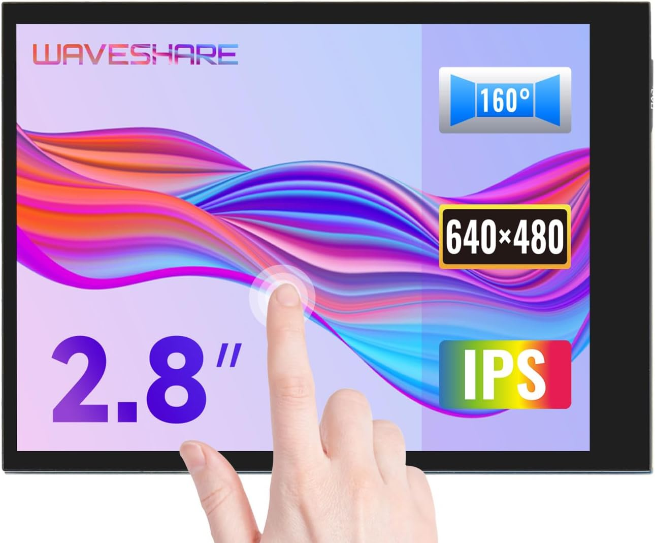 Waveshare 7Inch Small Display for Raspberry Pi 1024&times;60 Resolution DPI Interface IPS No Touch Supports Systems like Raspbian, Ubuntu Mate, OSMC..