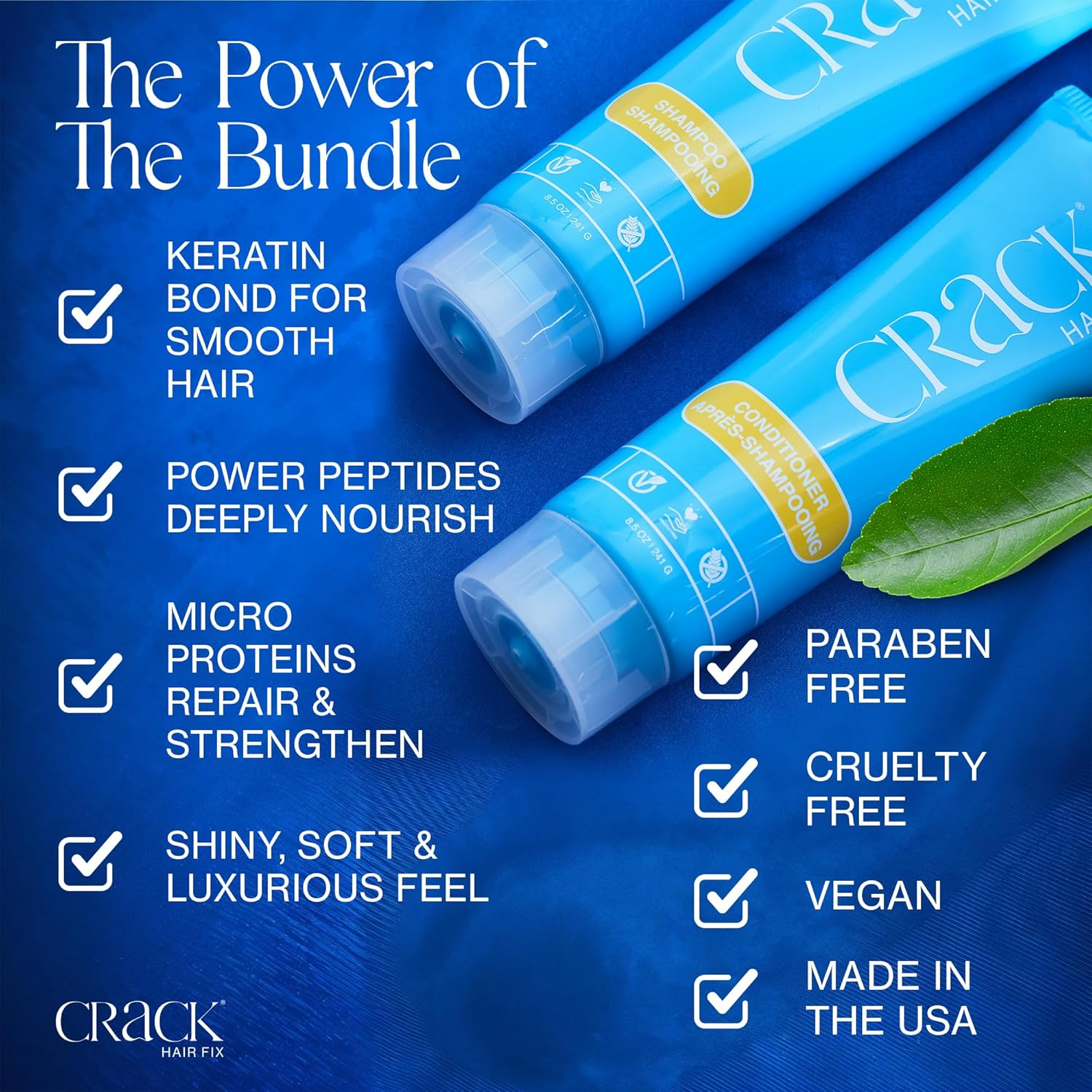 (Shampoo 300Ml + Conditioner 300Ml) - Crack Clean and Soaper Shampoo 300Ml + Conditioner 300Ml image number 4