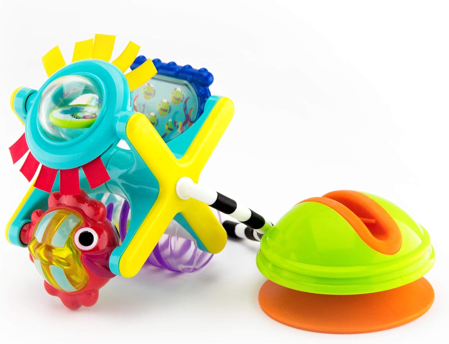 Sassy Fishy Fascination Station 2-In-1 Suction Cup High Chair Toy, Developmental Tray Toy for Early Learning, Ages 6+ Months image number 5