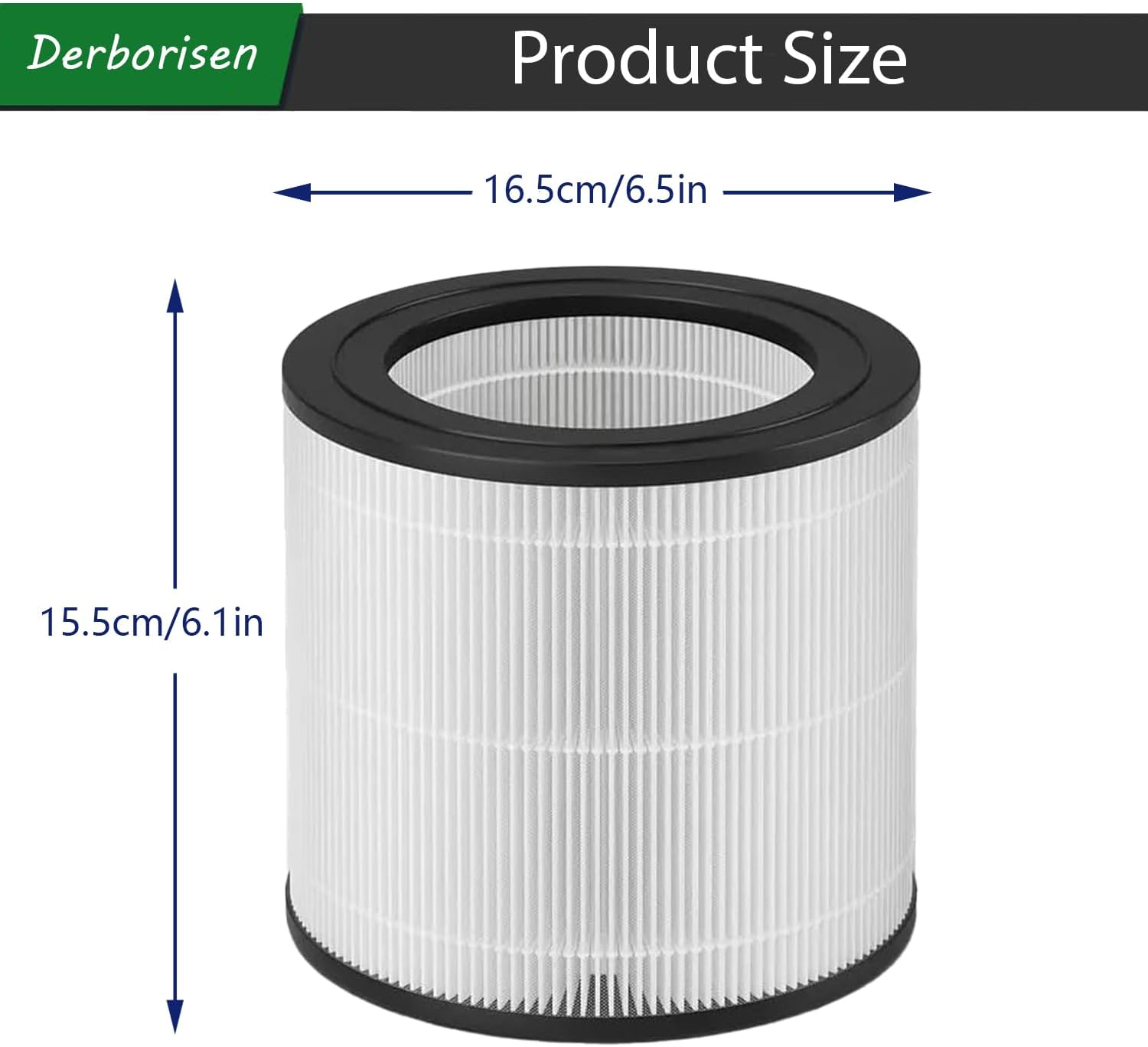FY0611 True HEPA Replacement Filter Compatible with Philips AC0650 and AC0651/10 600I Series Air Purifiers, Part Number FY0611/30, 1-Pack image number 2