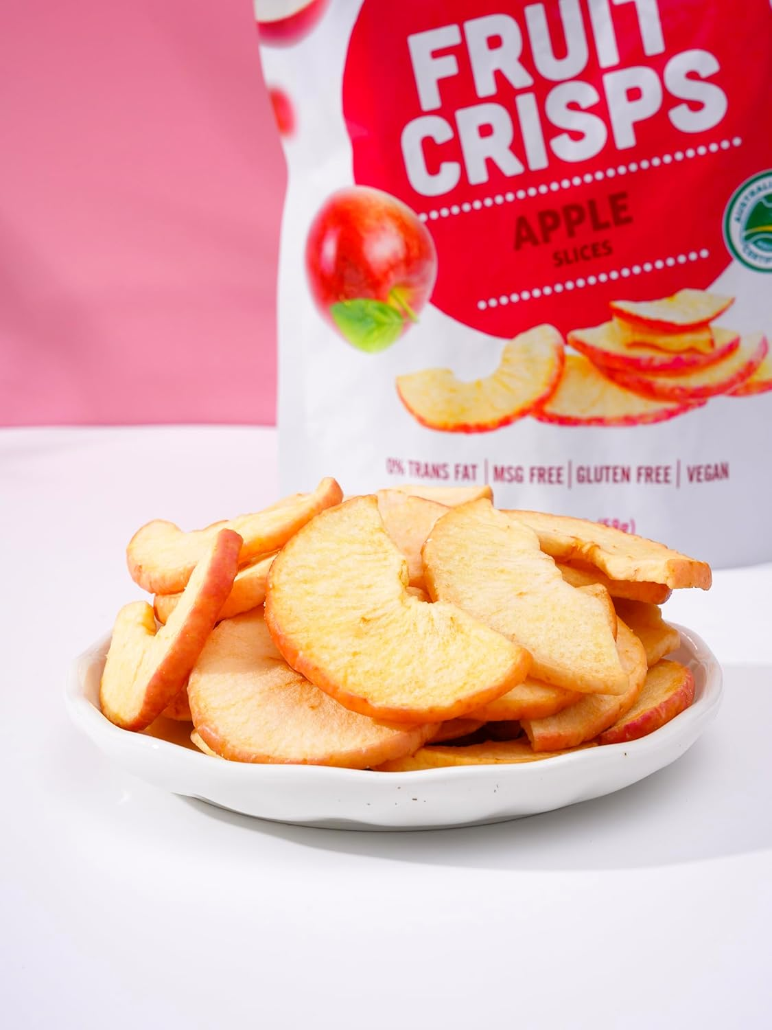 Shary Apple Crisps, 58G &ndash; Air-Dried, Gluten-Free, Vegan, Healthy Fruit Snack, Perfect for On-The-Go image number 4