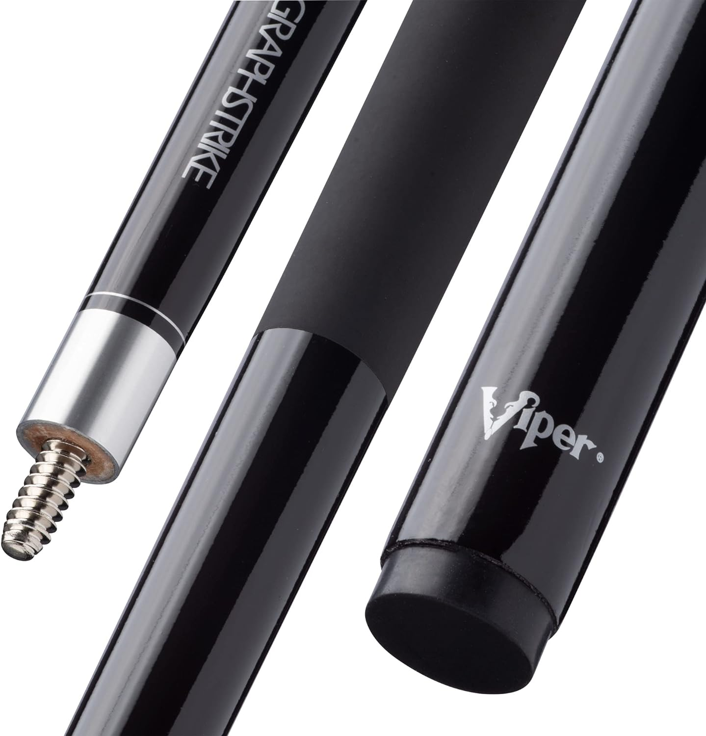 Viper Graphstrike 58" 2-Piece Fiberglass Graphite Composite Billiard/Pool Cue