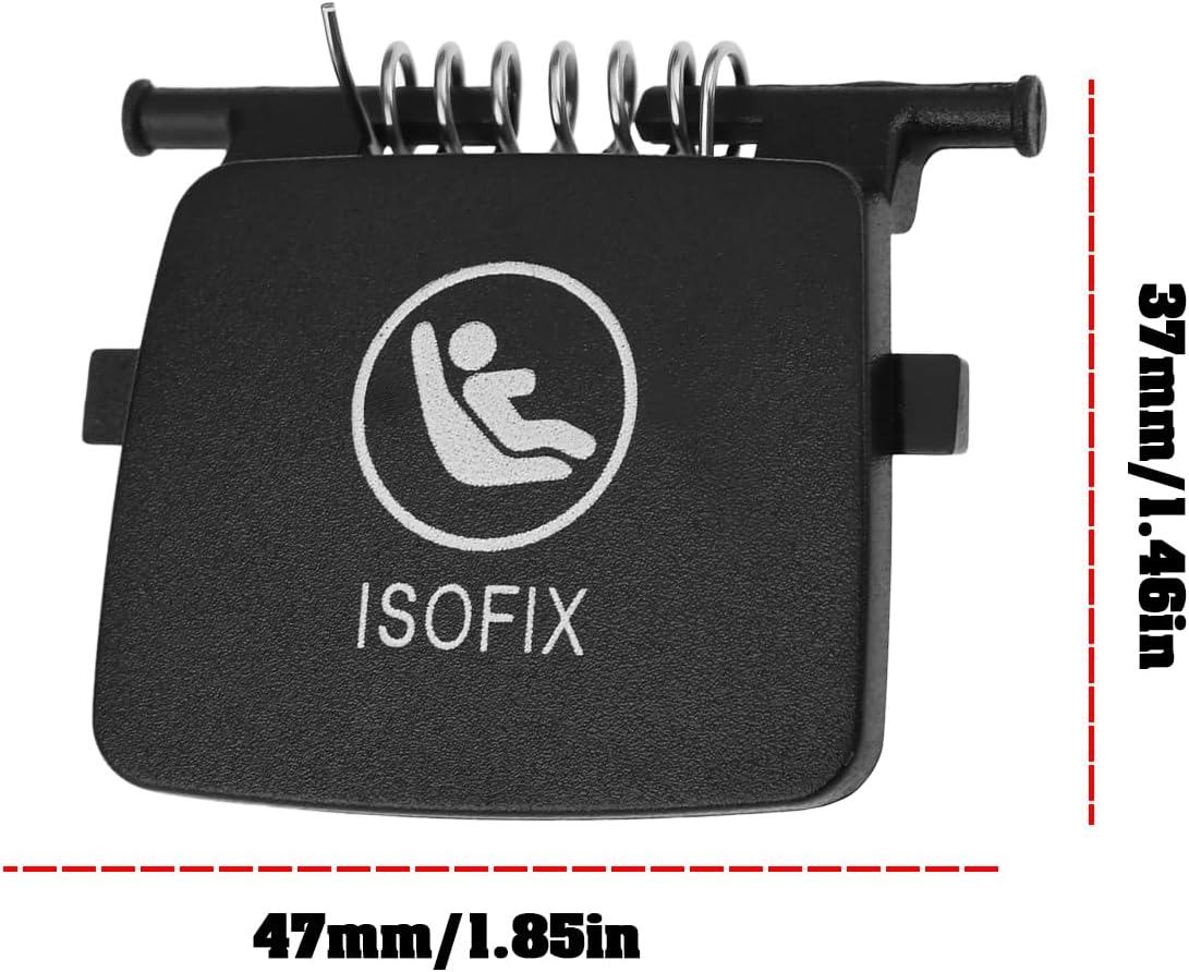 2Pcs Rear Seat Isofix Cover Panel 52207474100 Compatible with BMW X3 X4 G01 G02 2018-2021 image number 4