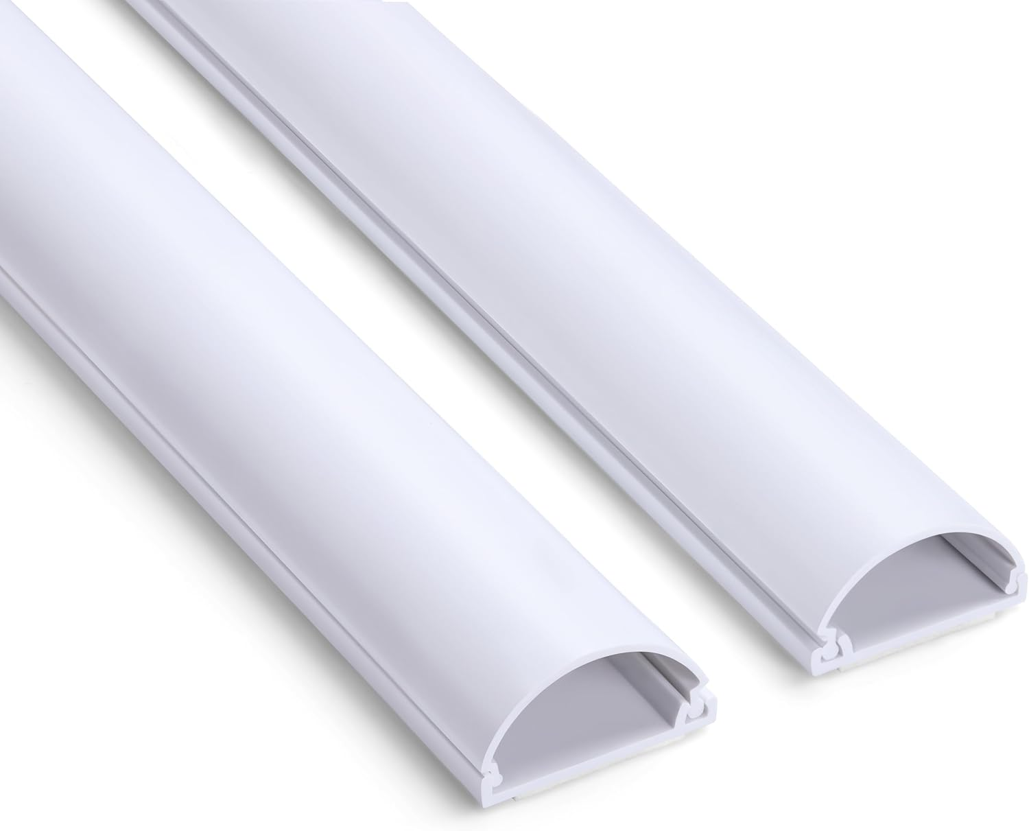 Zhiyo Cord Hider, 39'' Cable Hider for 1-2 Cords, Cord Covers for Wires on Wall, Wire Covers for Cords Wall Mount TV, Cable Raceway White 3Xl13, W0.98 X H0.45