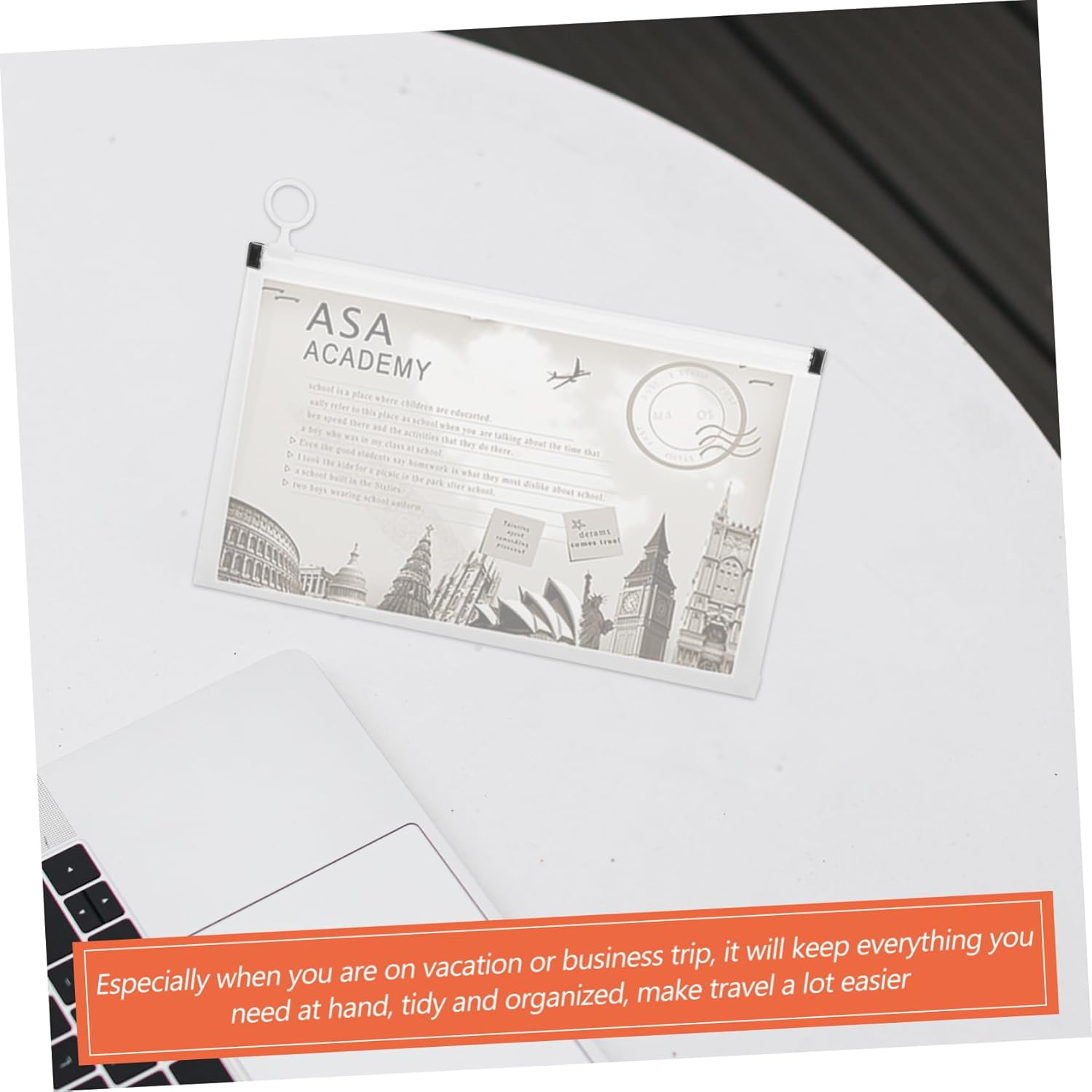 NUOBESTY 4Pcs Bill Storage Bags Zipper File Organizer Document Holder for Office Bills Money Bags Zipper Safe File for Portable Documents image number 2