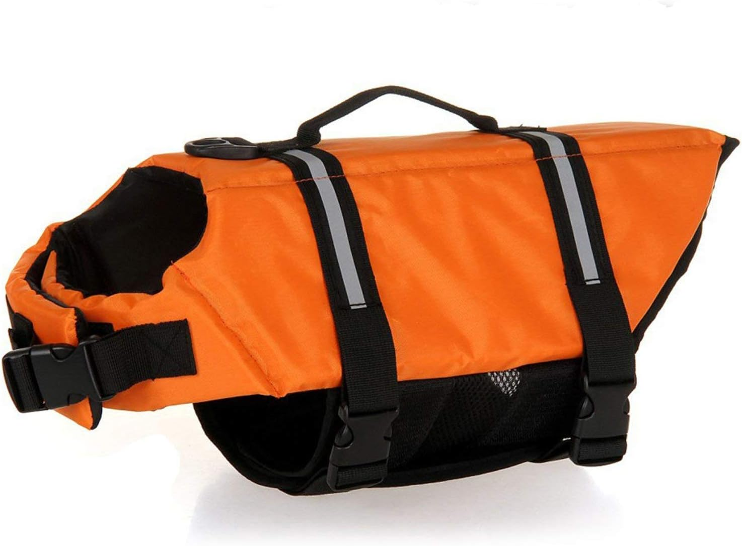 HAOCOO Dog Life Jacket Vest Saver Safety Swimsuit Preserver with Reflective Stripes/Adjustable Belt for All Size Dogs?Orange,L image number 4