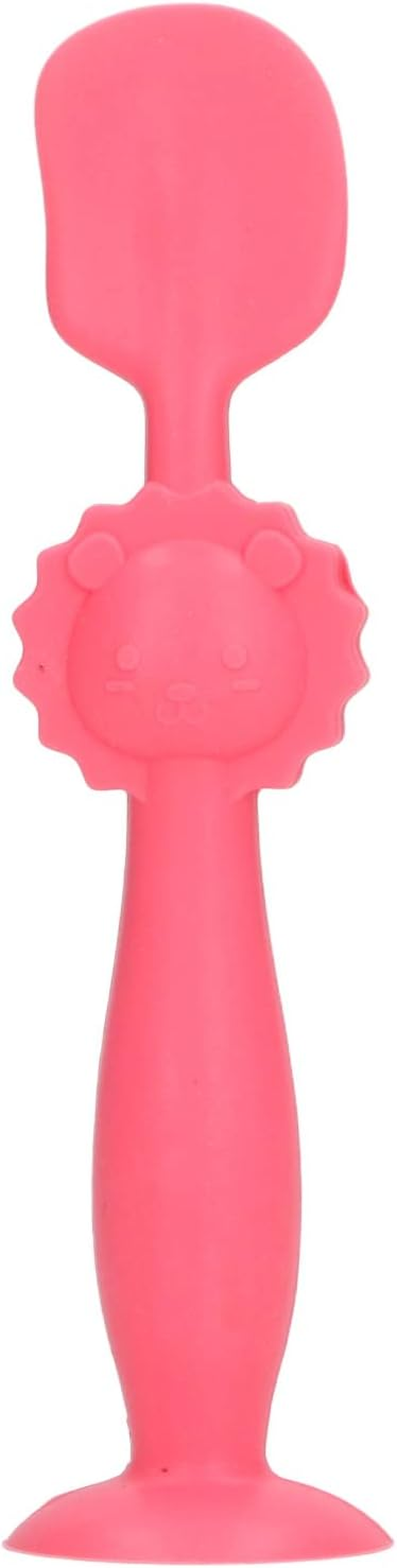 Baby Diaper Cream Brush, Silicone Stand Upright Skin Friendly Suction Cup Base Avoid Dirty Fingers Baby Diaper Cream Spatula for Home Use (Red) image number 2
