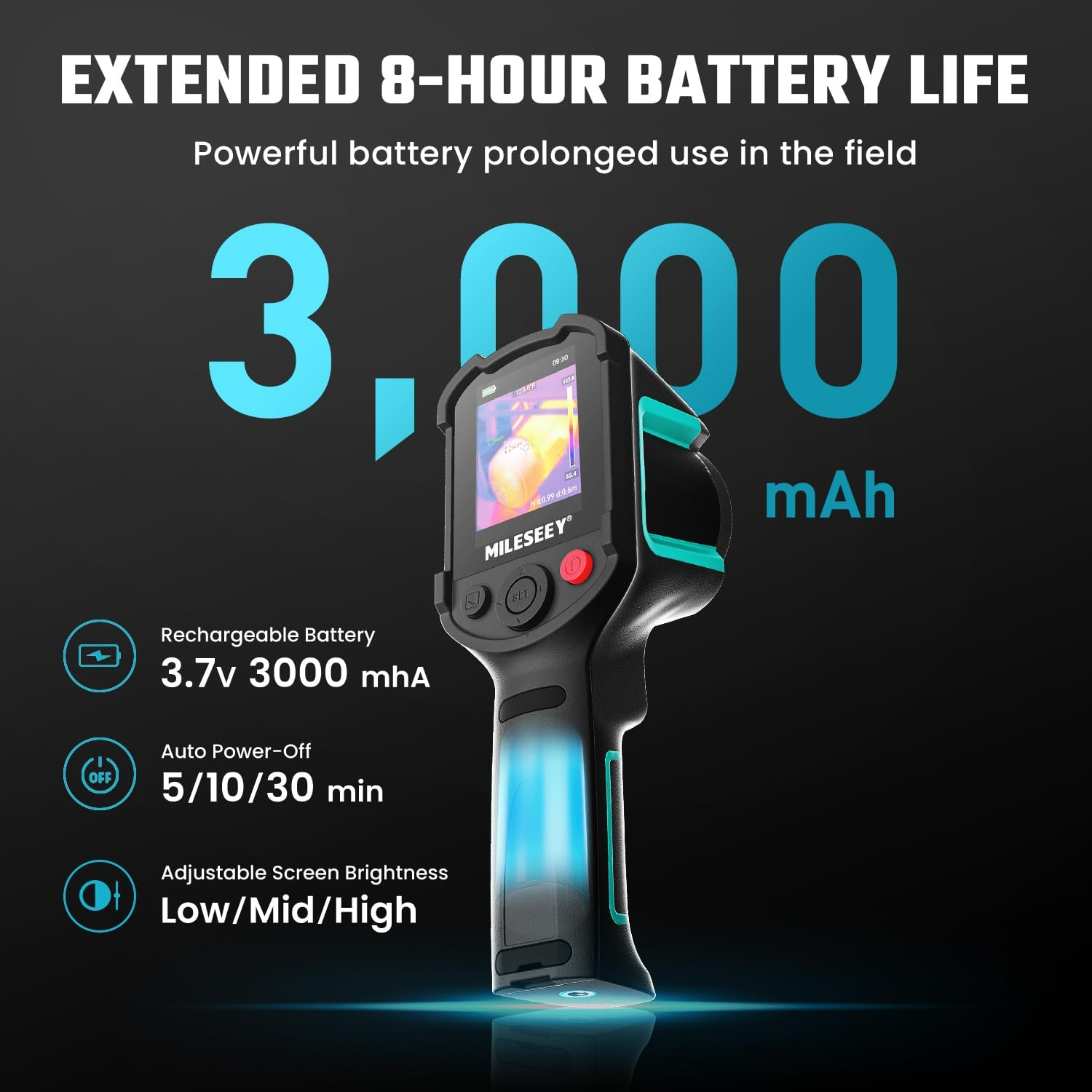 MILESEEY TR10 Thermal Imaging Camera, Super Resolution 240 X 240, 25Hz Infrared Camera, -4&deg;F to 1022&deg;F, 8H Runtime, 192 X 192 IR Resolution, Handheld Thermal Imager for Accurate Inspection