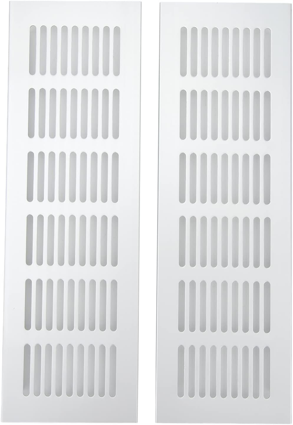 Cabinet Air Vent Grille Silver Rectangle Heat Dissipation Ventilation Grill for Caravan (80 * 250Mm) image number 5