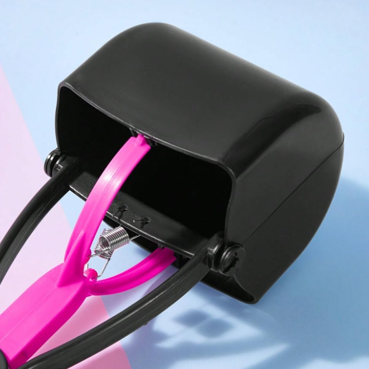 AIMALL Long Handle Pet Toilet Picker Dog Toilet Clip, 23.6 Inches Pet Waste Picker, Ergonomic ABS Handle, Double Spring Design for Easy Dog Poop Cleaning image number 4