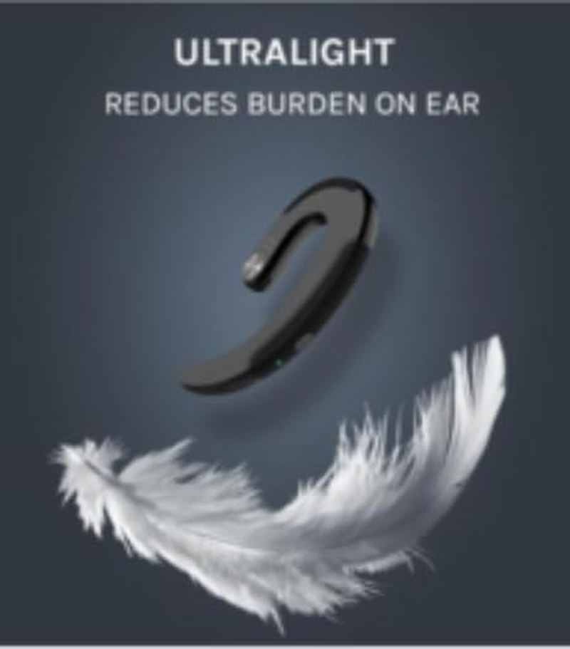 Bliss Gifts & Homewares Wireless Bluetooth Earphones I Hands-Free Calling I Bone Conducting Technology I Touch Control I Waterproof I Left/Right Separated I Ideal for Gym, Sports and Gaming (Black)