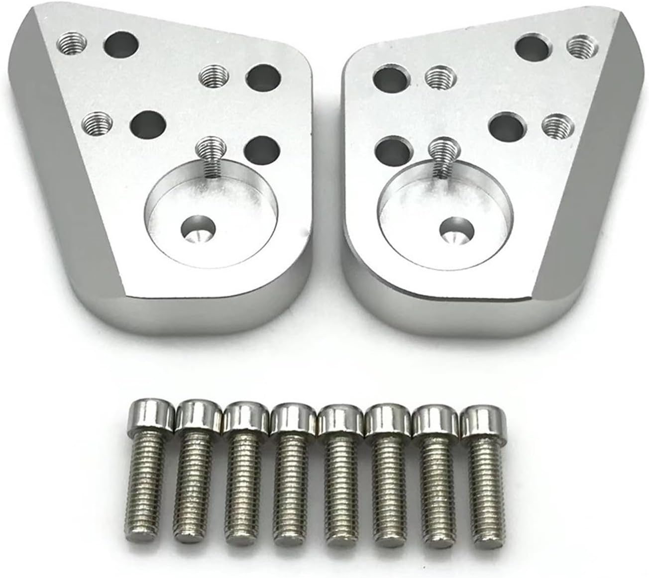 Motorcycle Handlebar Clamp Silver Handlebar Riser for for R1200RT for R1150RT for R1100RT for R1100R for R1150R Motorcycle Accessories Parts Handlebar Riser Bar image number 4