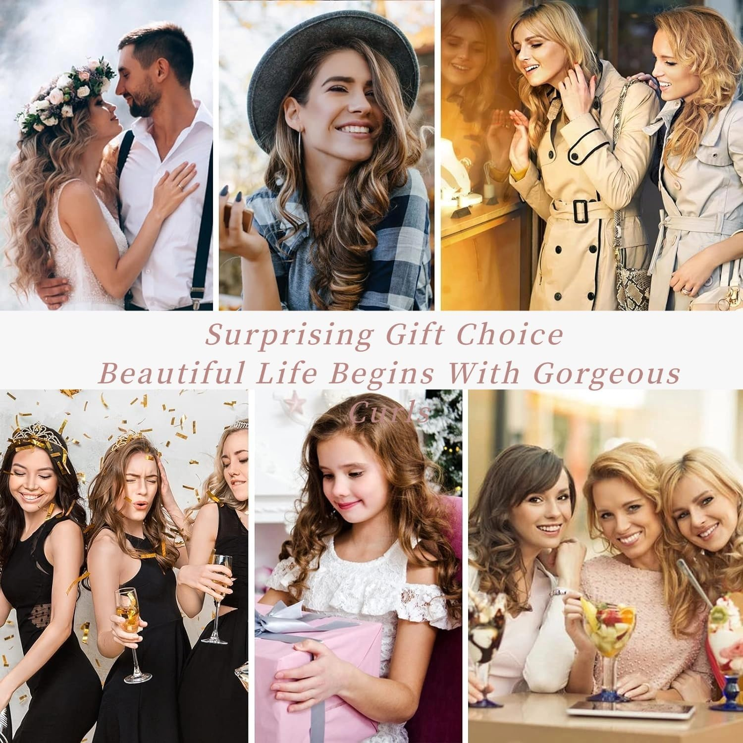 Shiexiu Newest 28Mm/1.1 Inch Automatic Curling Wand Rotating Curling Iron for Long Short Hair, Automatic Hair Curler with LED Display, Professional Hair Waver Hair Styling Irons Fast Heating Wand